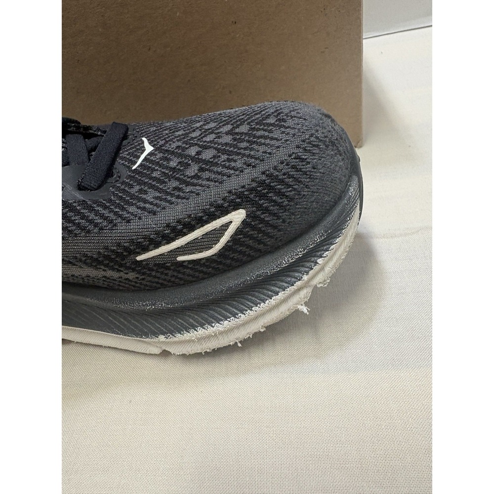 Hoka One Clifton 9 Womens Running Shoe Size 6D WIDE 1132211 BWHT Black/White - Picture 3 of 9